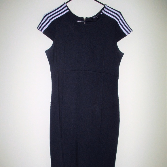 Felicity and Coco Navy Pencil Dress Size Large NWT - Picture 1 of 3